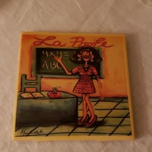 Teacher trivet/ coaster